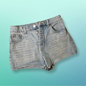 Forever 21 Jean Shorts Button up